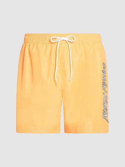 Calvin Klein Fürdőruha HU070937 | Calvin Klein CK Wave Medium Drawstring Férfi Úszónadrág Narancssár